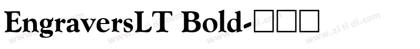 EngraversLT Bold字体转换